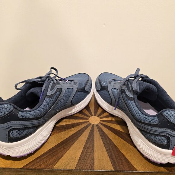 Size 10 W Skechers GO RUN Consistent Womens Athletic Shoes Blue Purple Air Cool - Picture 10 of 16
